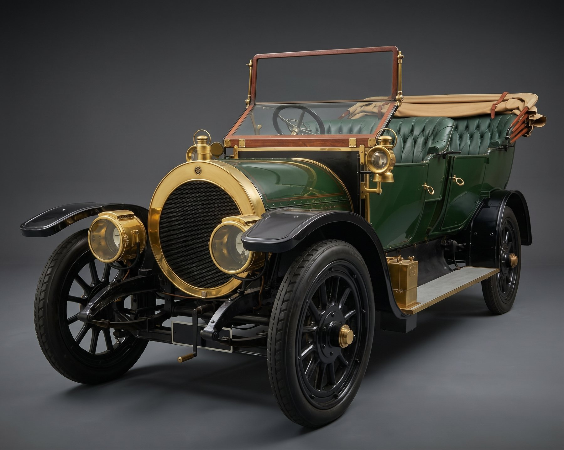 1910 Maudslay 32hp tourer in studio